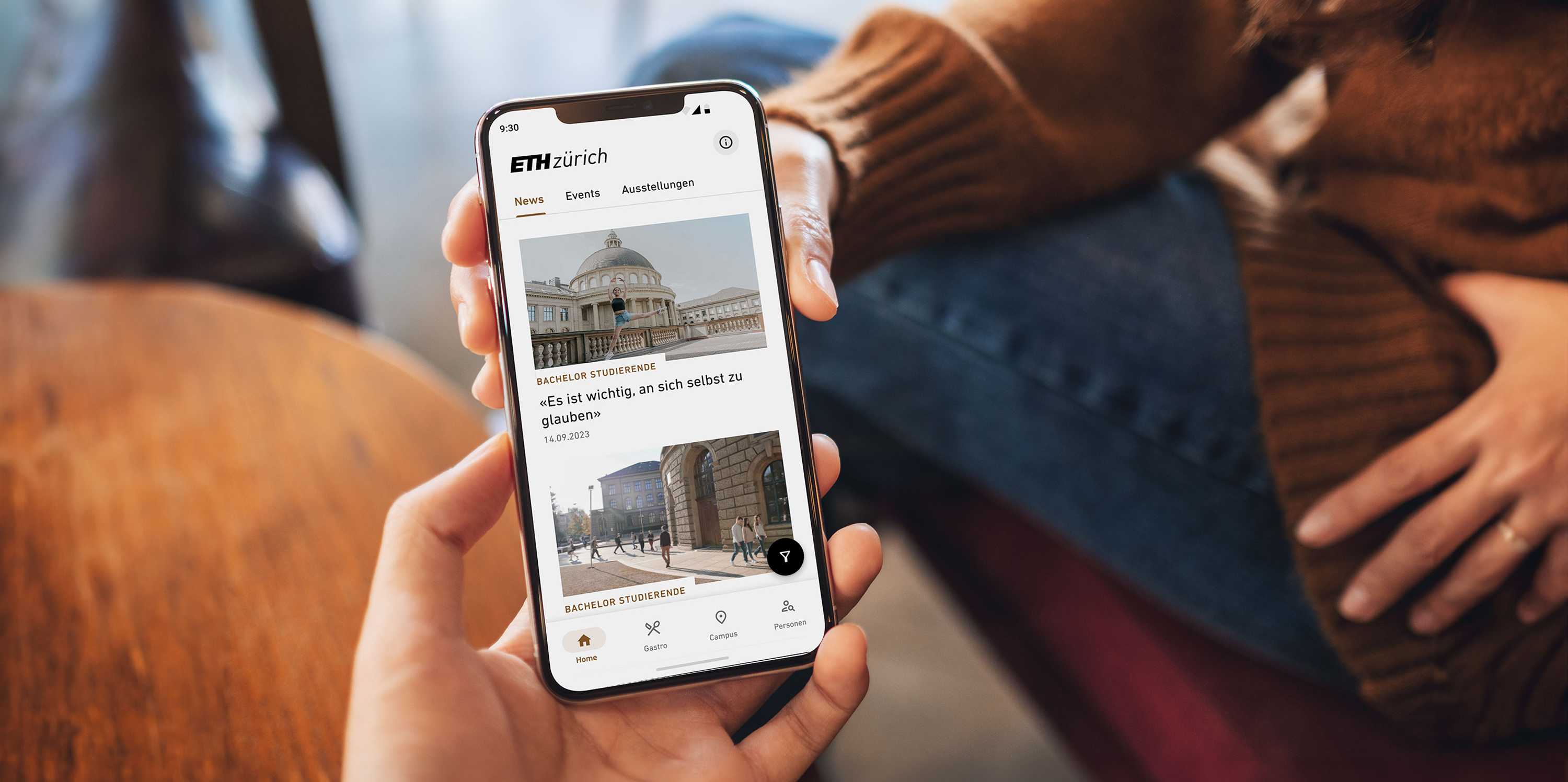 Neues Design für ETH App Staffnet ETH Zürich