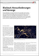 Nr. 353: Blackout: Herausforderungen und Vorsorge