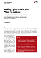 Making Cyber Attribution More Transparent 