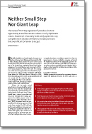 Neither Small Step Nor Giant Leap