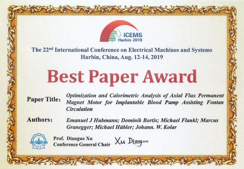 Conference Paper Awards – Power Electronic Systems Laboratory | ETH Zurich