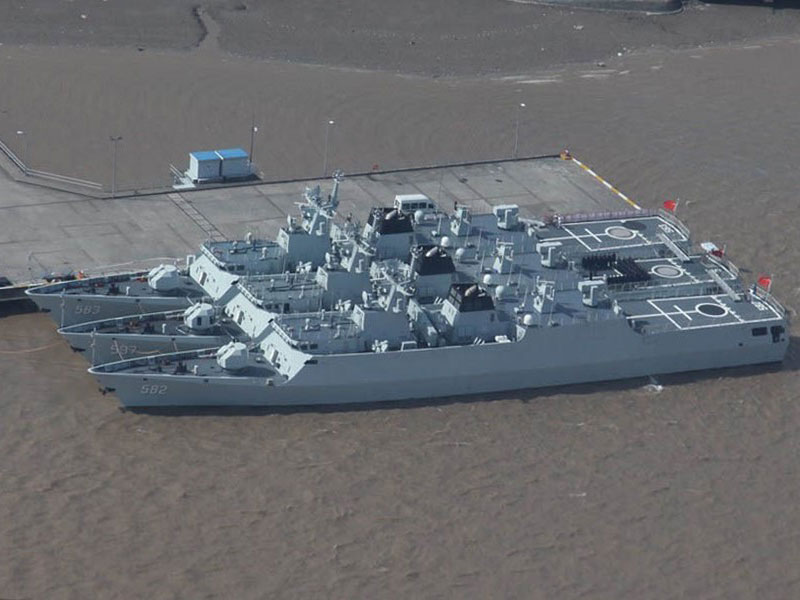 Enlarged view: Chinese Type 056 Naval Corvettes.