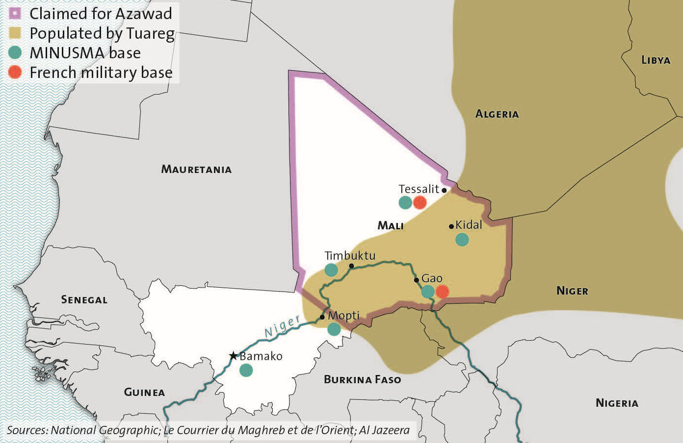 Mapping the conflict in Mali