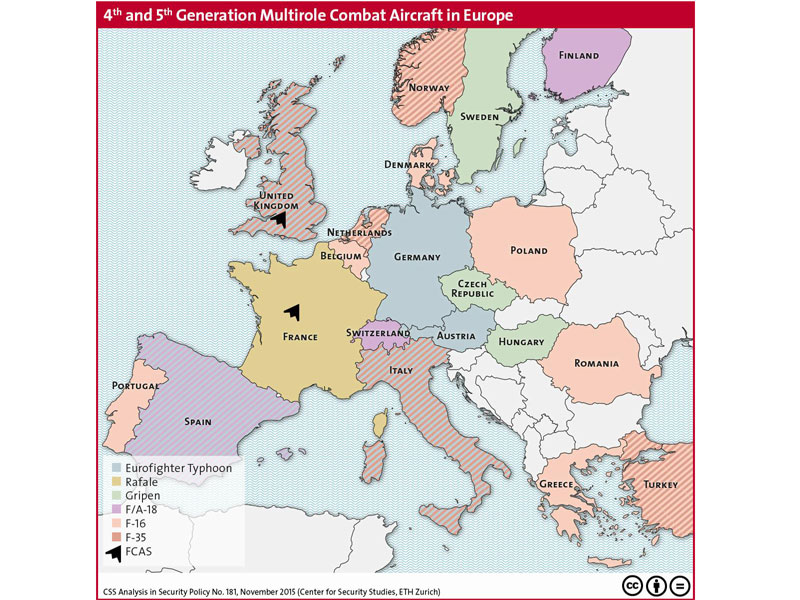 Enlarged view: Figure 1: 4th and 5th Generation Multirole Combat Aircraft in Europe