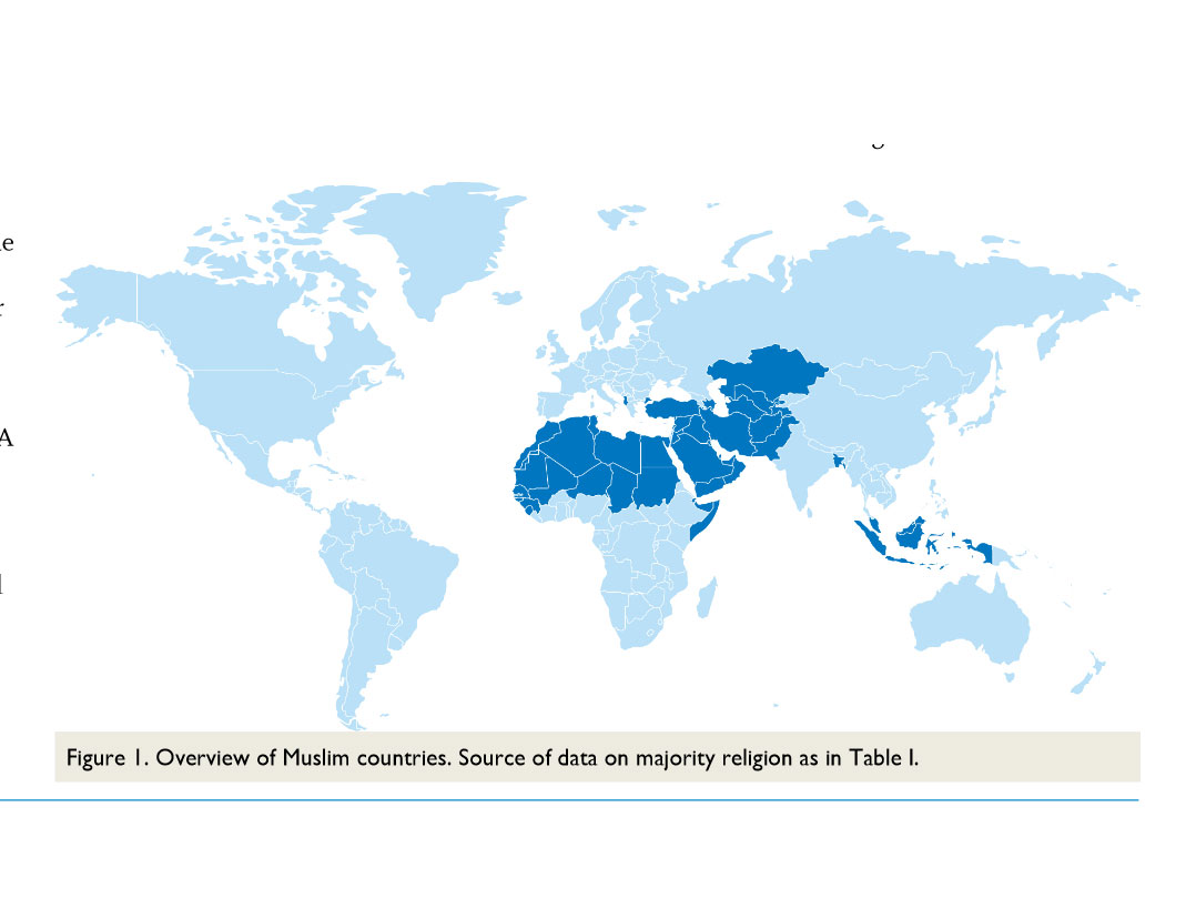 Enlarged view: Overview of Muslim countries