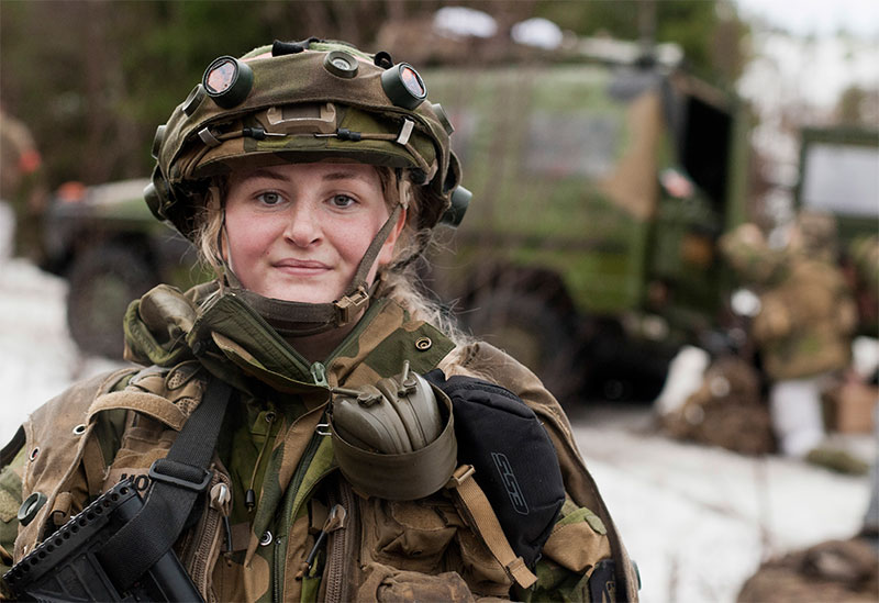 Soldier during the exercise YMER 2016.