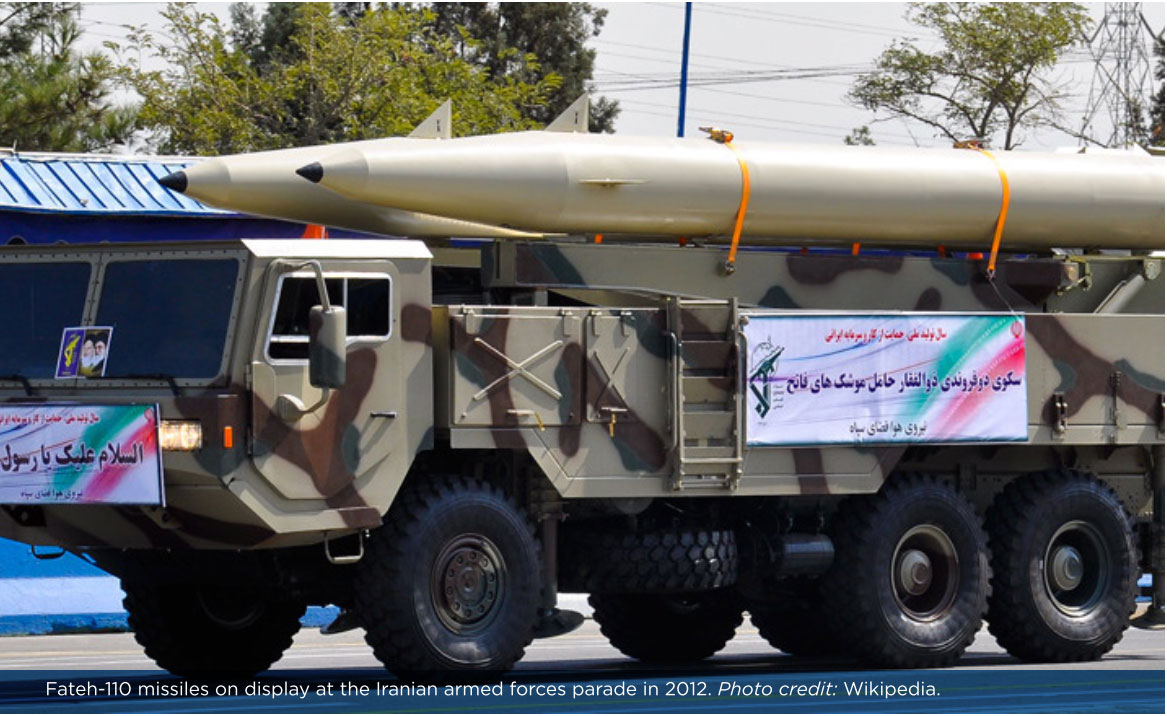 Fateh-110 missiles