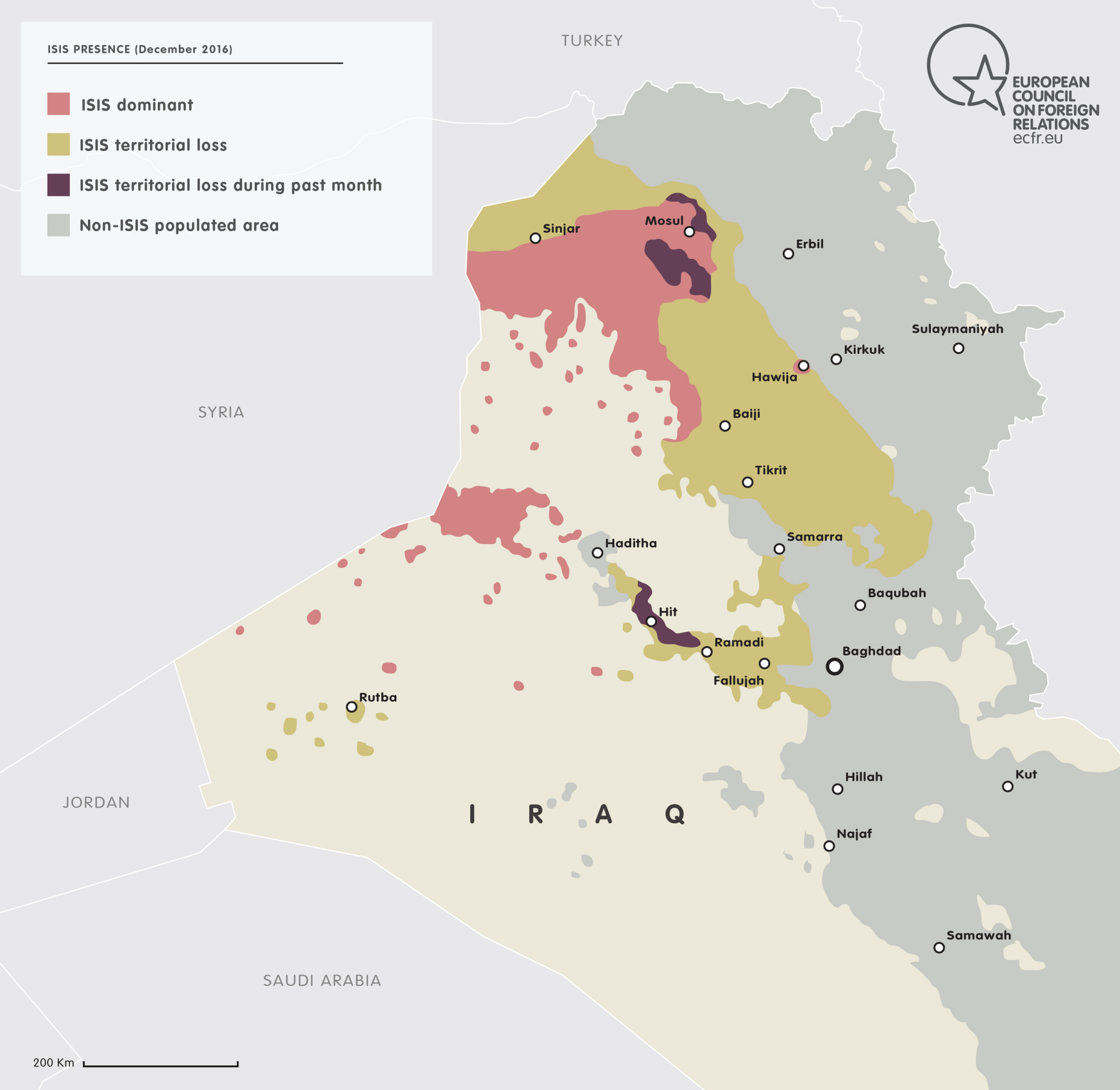 ISIS Presence (December 2016)