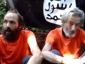 A screen capture from Abu Sayyaf’s fifth video