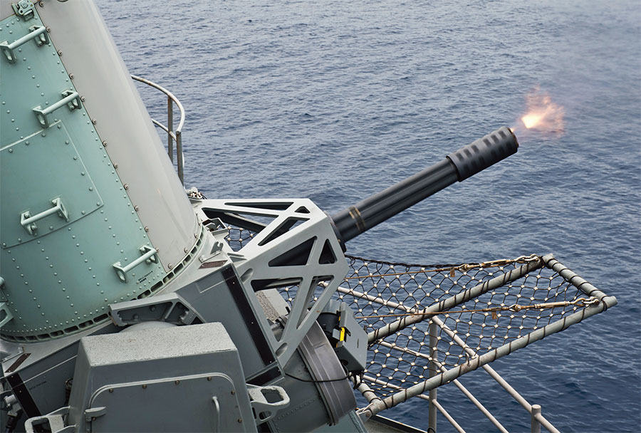 The Phalanx Close-In Weapon System (CIWS)