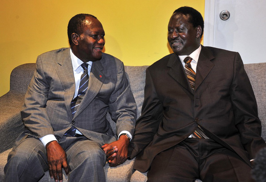 Alassane Ouattara and Raila Odinga
