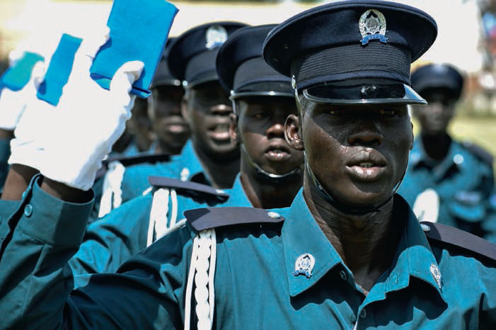 SSNPS immigration officers graduate in a ceremony at Juba Stadium
