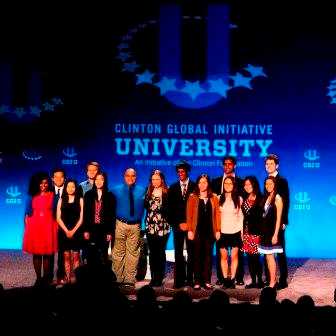 Chelsea Clinton with Codeathlon Winners