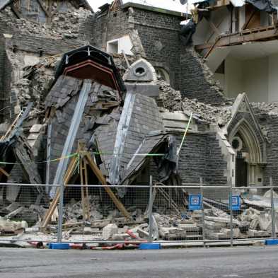Erdbebenschäden in Christchurch 2011