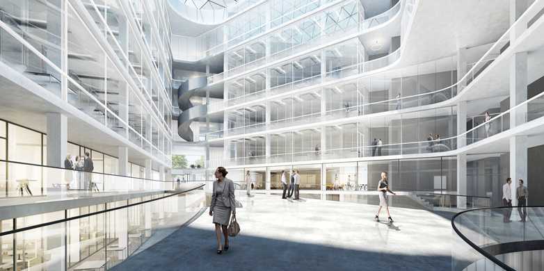 Vergrösserte Ansicht: 2020 zieht das Departement Biosysteme auf den Life Science Campus Schällemätteli. (Bild: Nickl & Partner Architekten Schweiz)