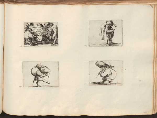 Vergrösserte Ansicht: Sammelband mit Radierungen, Jacques Callot, 1770-1780 (Bild: Graphische Sammlung ETH Zürich)