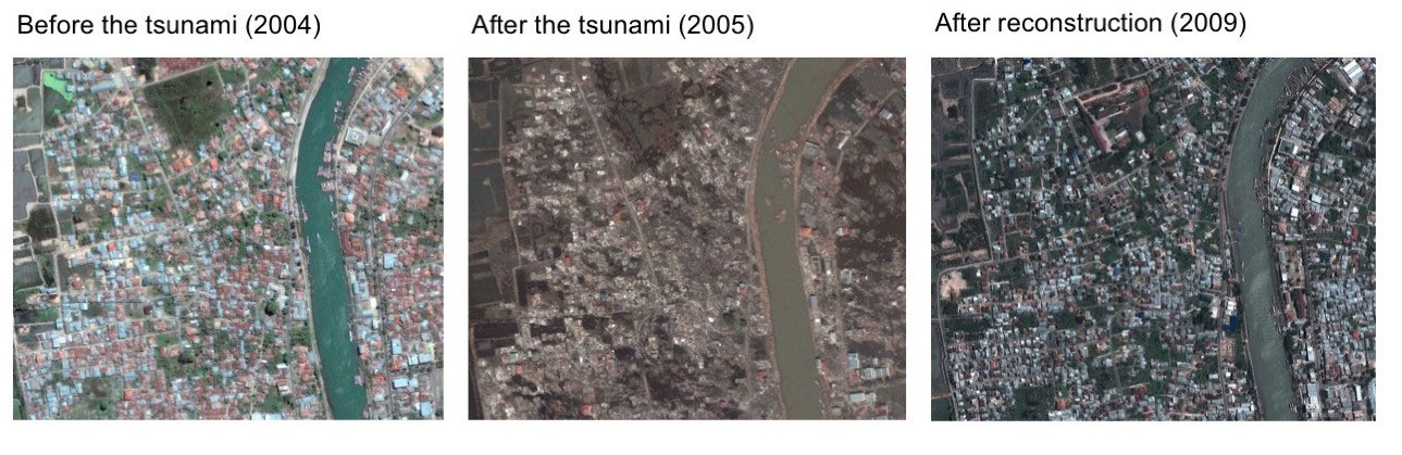 Vergrösserte Ansicht: Satellitenbilder Banda Aceh