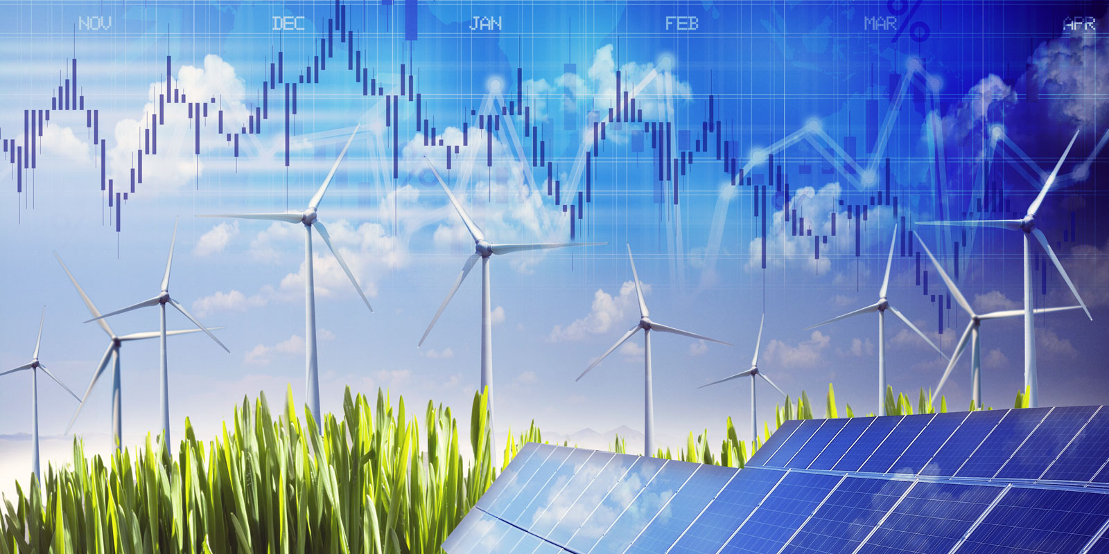 Da erneuerbare Energien kapitalintensiver sind als fossile Energieträger, nehmen bei steigenden Zinsen die Kosten stärker zu. (Bild: Shutterstock)