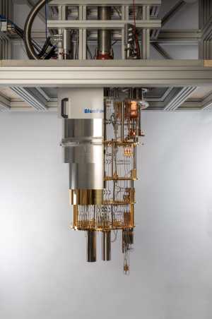 Kühlanlage für den supraleitenden Quantenchip