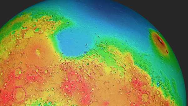 Infrarotbild Oberfläche Mars