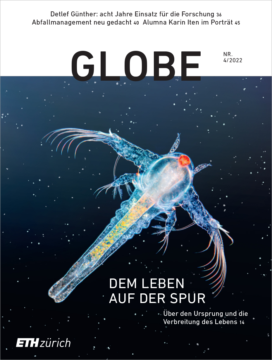 Globe Ausgabe 2022/04 unter dem Titel "Dem Leben auf der Spur" Download