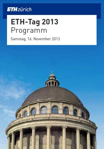 Cover des Programmhefts zum ETH-Tag 2013