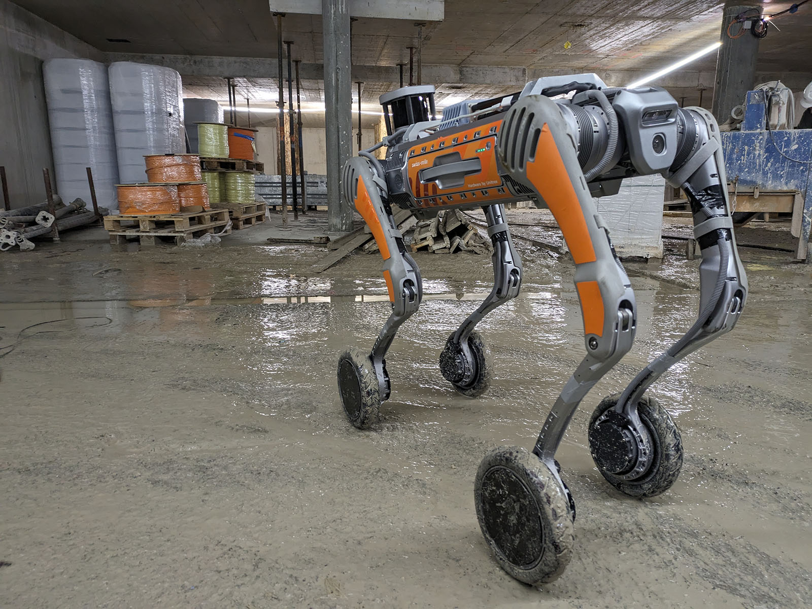 Swiss-Mile robot on a building site