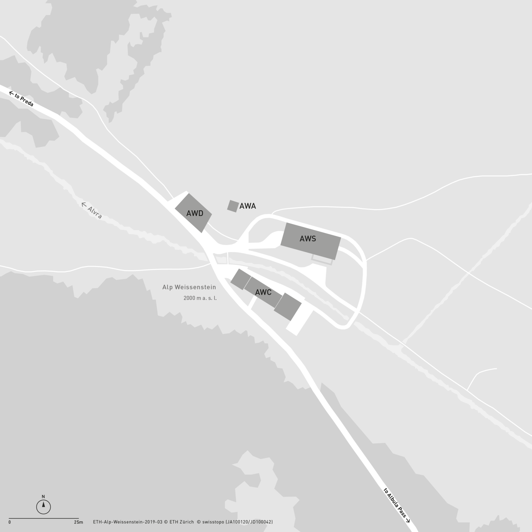 Enlarged view: Area plan Alp Weissenstein