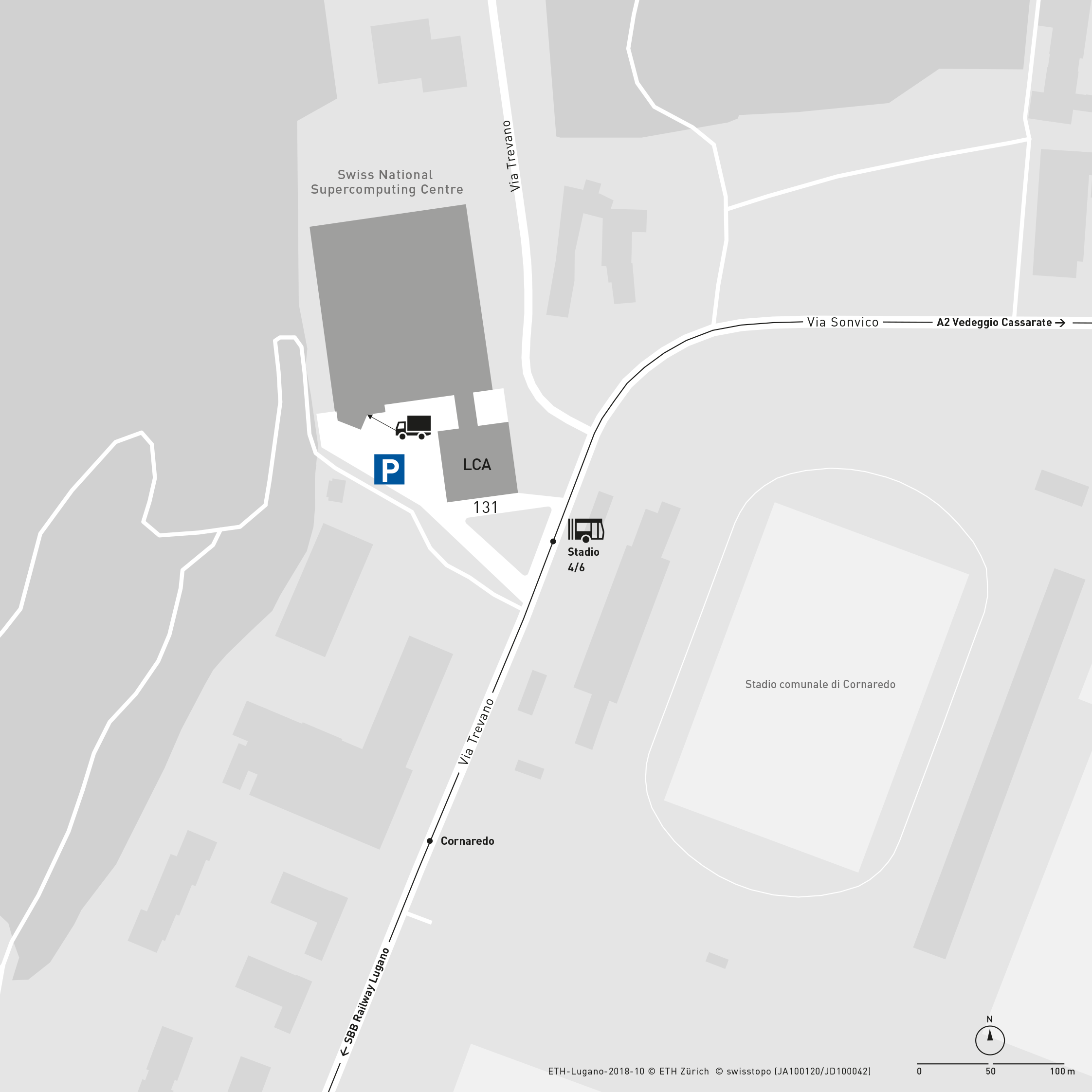 Enlarged view: Area plan CSCS Lugano