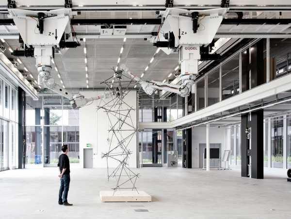 Places where you can see innovations grow: the Robotic Fabrication Laboratory. (Photograph: Gramazio Kohler Research, ETH Zurich)