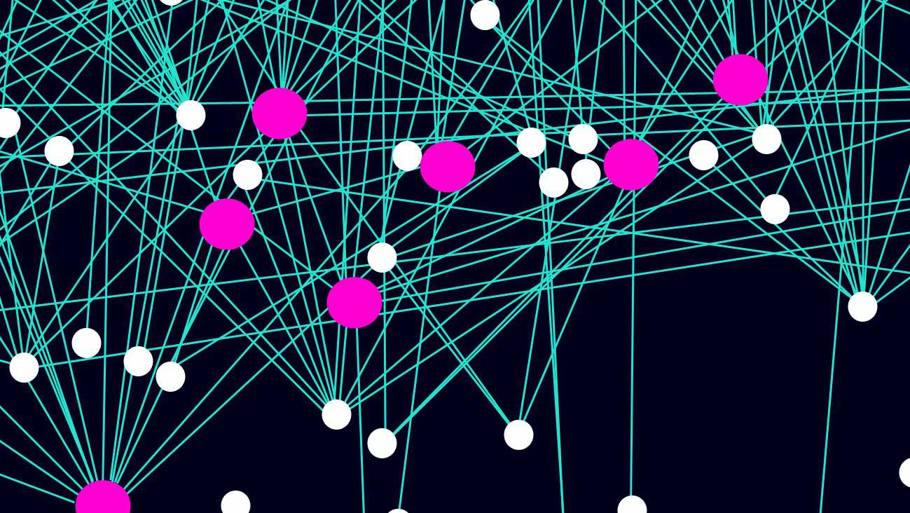 Image: Section of a communication network that controls our cells