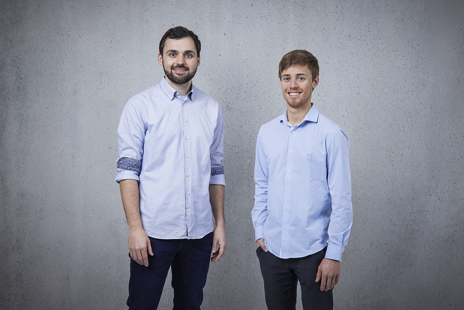 From left to right: Aurel Neff, Mechanical Engineering / Patrick Barton, Robotics, Systems and Control (Source: Caterra)