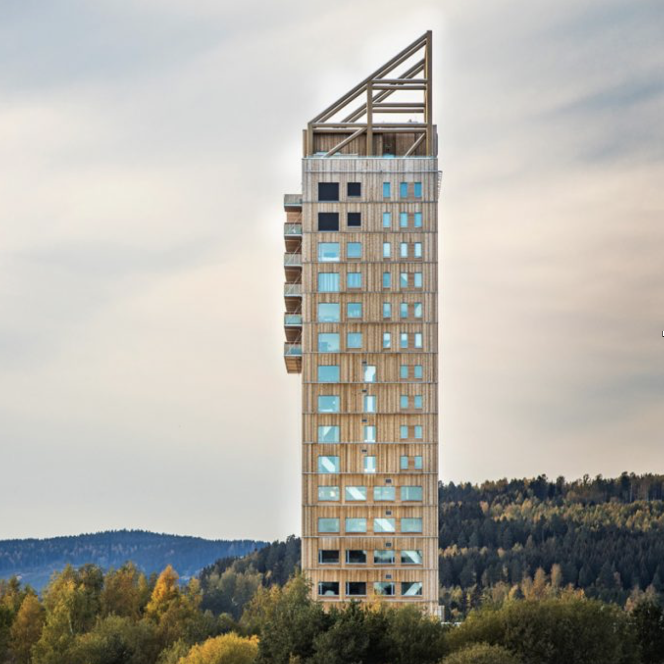 World's tallest timber tower in Norway