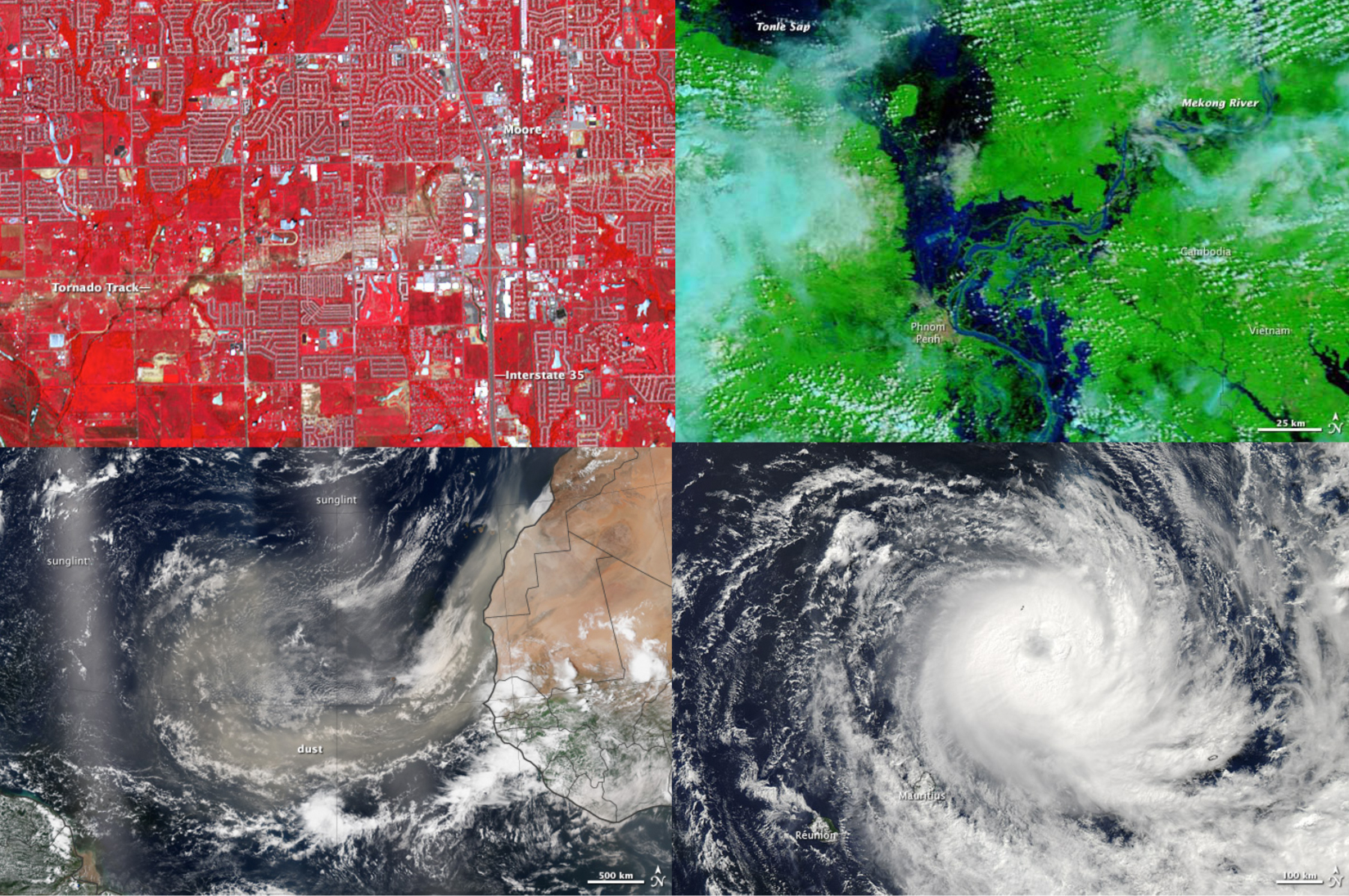Enlarged view: Satellite images