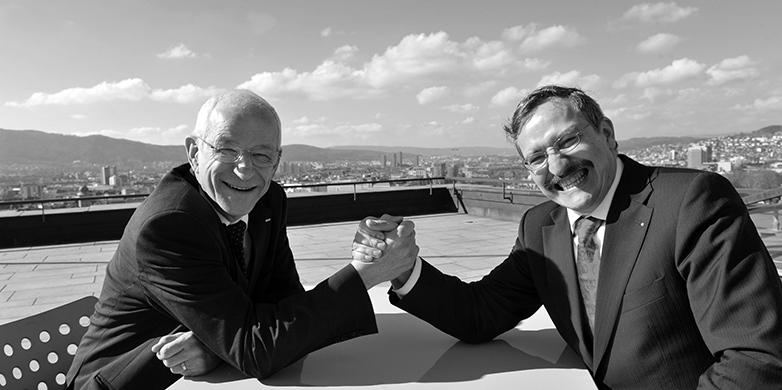 Enlarged view: The ETH President and University Rector have made a bet
