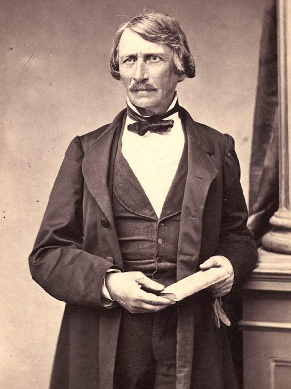 Enlarged view: Gottfried Semper, architect of the ETH main building, photographed in 1865. (Photo: ETH-Bibliothek)