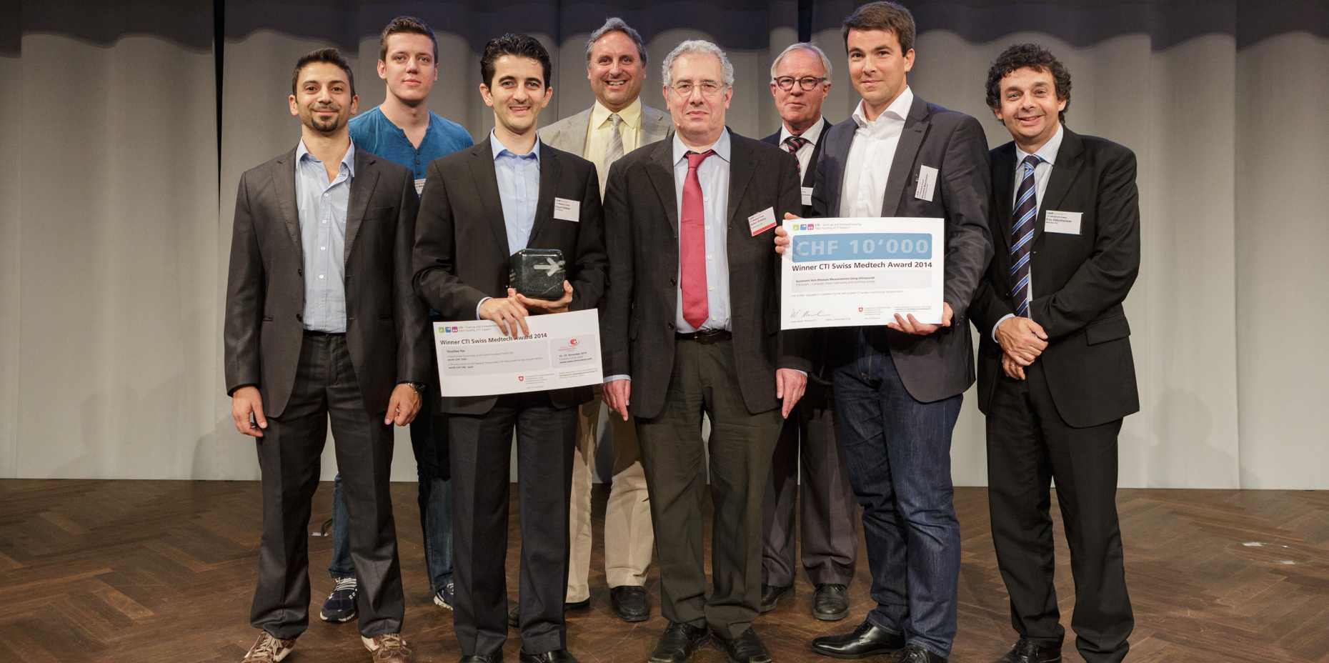 Enlarged view: Veinpress GmbH won the CTI Swiss Medtech Award 