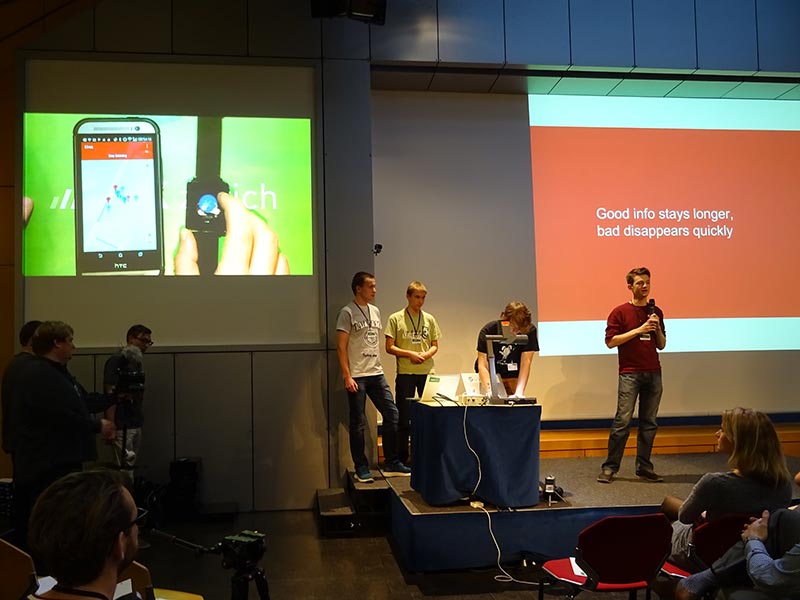 A presentation in the final. (Photo: Florian Meyer)