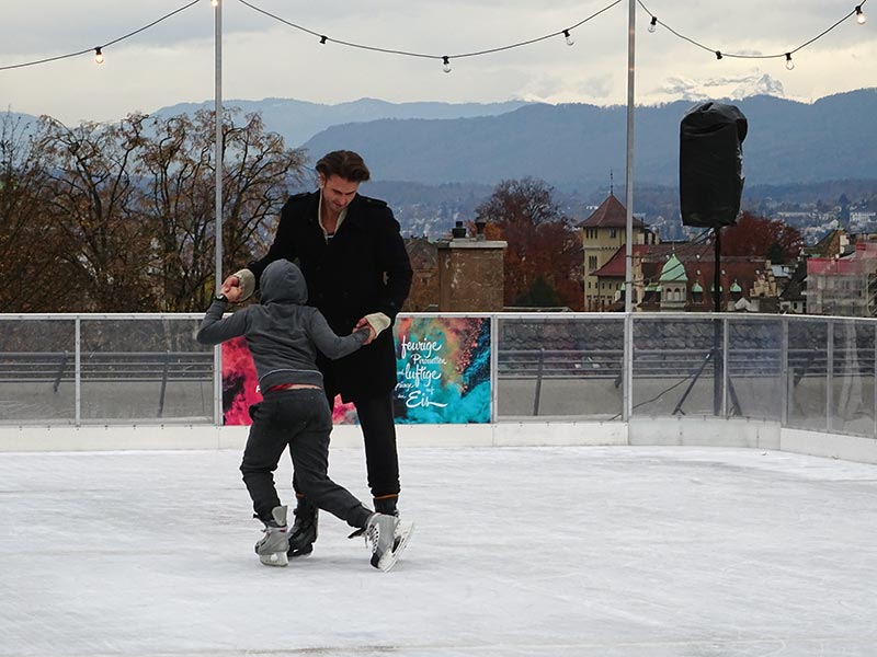 Dancing on the ice. (Photo: ETH Zurich/Florian Meyer)