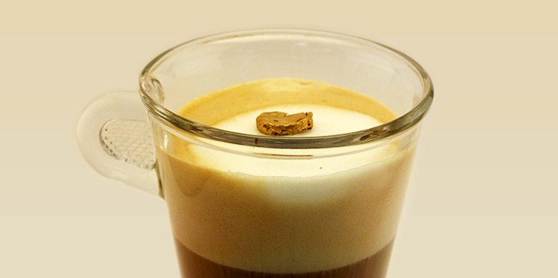 Enlarged view: Gold on Cappucino