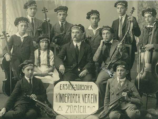 Enlarged view: Jewish child orchestra, 1920.