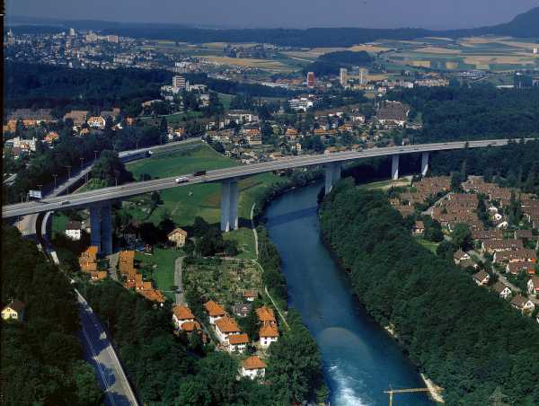 Felsenau-Viaduct, Motorway A1 (Photo: ETH Library / Comet Photo AG)