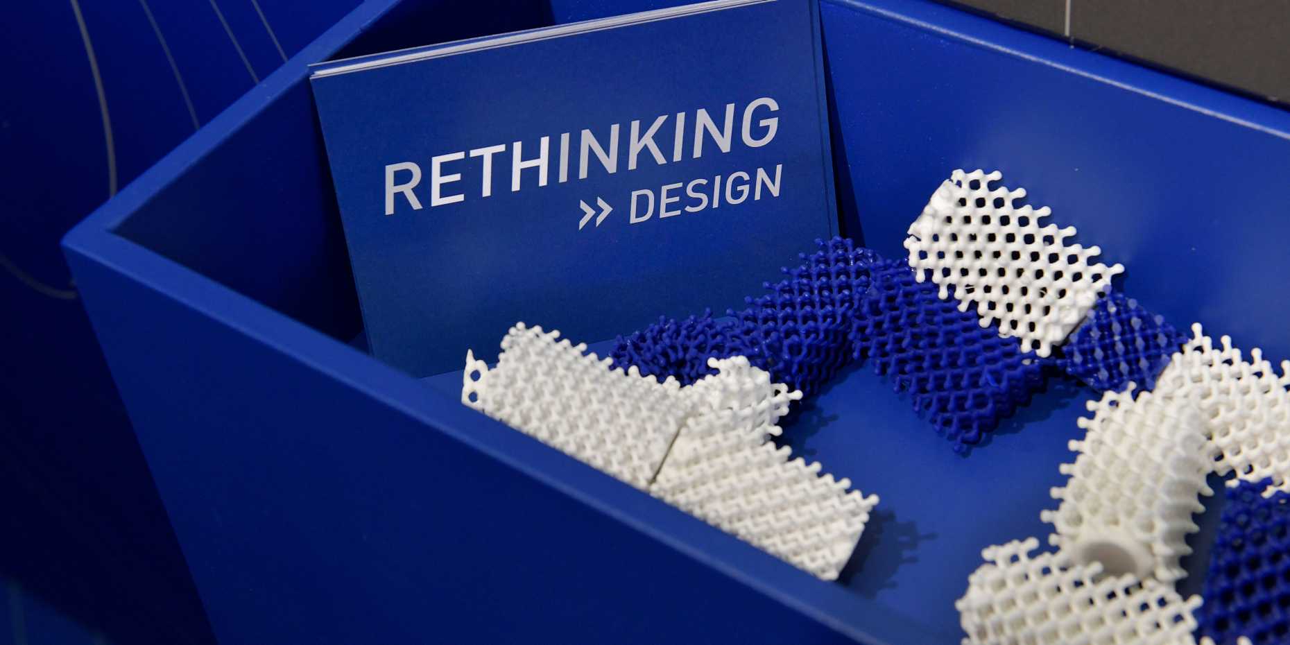 During the «Rethinking Design» exhibition, ETH spin off Spectroplast presented flexible, 3D printed silicone components. (Photo: ETH Zurich / Andreas Eggenberger)