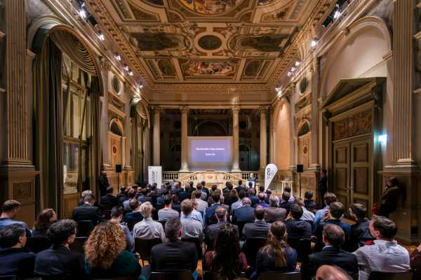 Full house: Guests filled the historic Semper Aula at ETH to witness the official opening of the CYD.