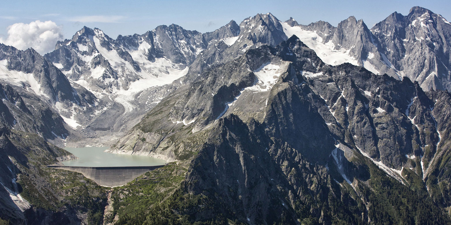 Albigna reservoir in Graubünden