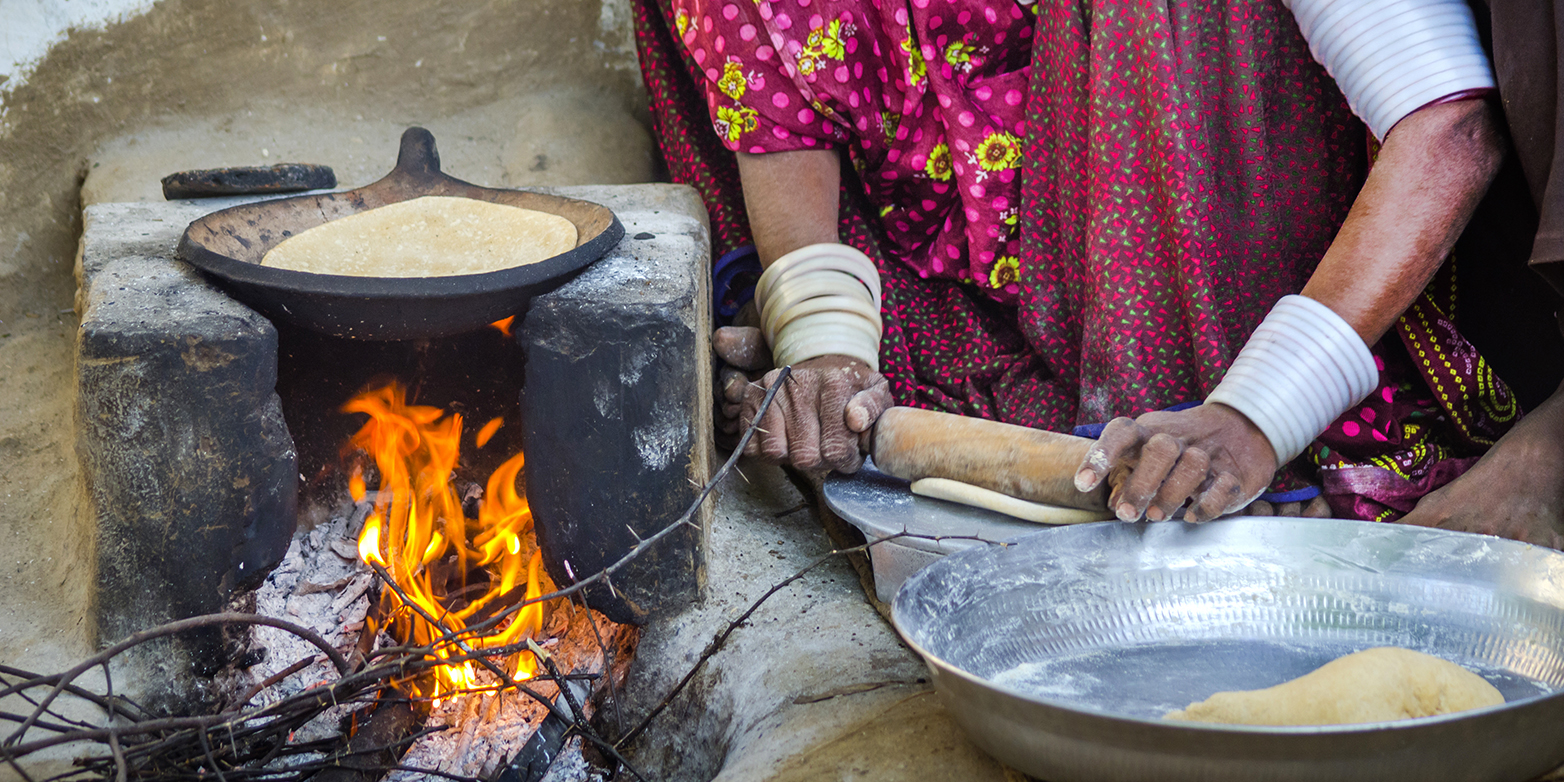 Traditional cooking in India