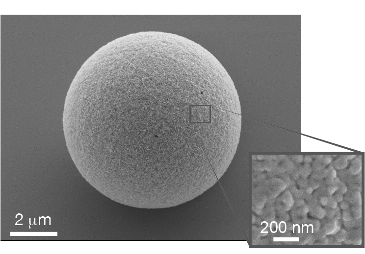 Microscopic image of the disordered nanocrystals