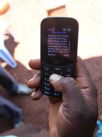 Mobile phone with SMS