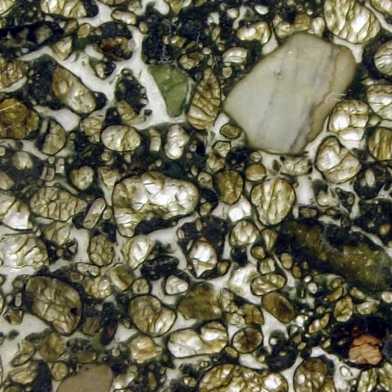 Microscopic image of a kimberlite