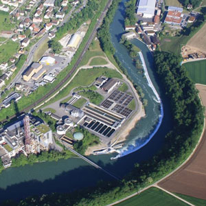 The Schiffmühle hydropower plant on the Limmat river. (Image: Limmatkraftwerke AG)